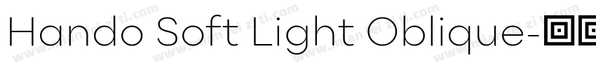 Hando Soft Light Oblique字体转换